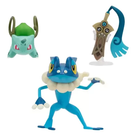 Pokémon Battle Figure Honedge, Bulbasaur #4, Frogadier 3 db-os figura csomag 5 cm termékfotó