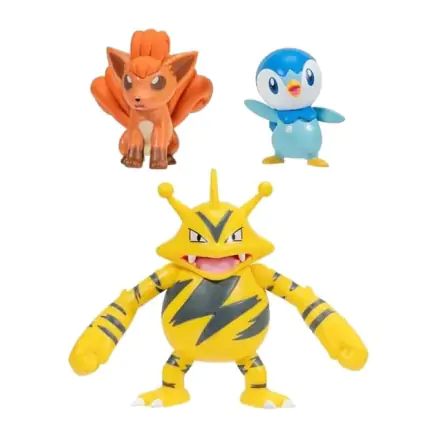 Pokémon Battle Figure Piplup, Vulpix, Electabuzz 3 db-os figura csomag termékfotó
