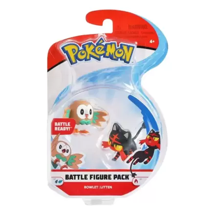 Pokémon Battle Figure Rowlet, Litten 2 db-os figura csomag termékfotó