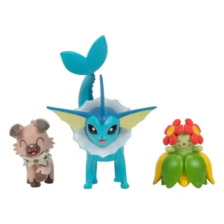 Pokémon Battle Figure Set Rockruff, Bellossom, Vaporeon 3 db-os figura csomag termékfotó