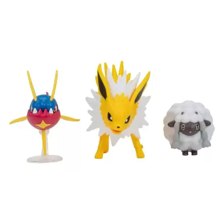 Pokémon Battle Figure set Wooloo, Carvanha, Jolteon 3 db-os figura csomag termékfotó