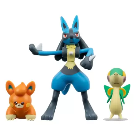 Pokémon Battle Figure Snivy, Pawmi, Lucario 3 db-os figura csomag 5 cm termékfotó