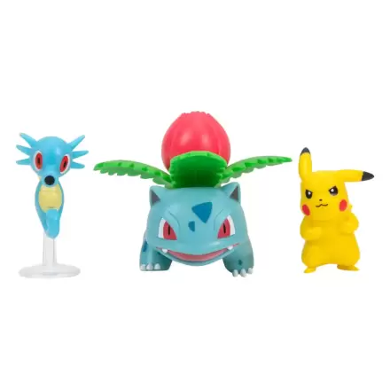 Pokémon Battle Figure Pikachu #2, Horsea, Ivysaur 3 db-os figura csomag 5 cm termékfotó