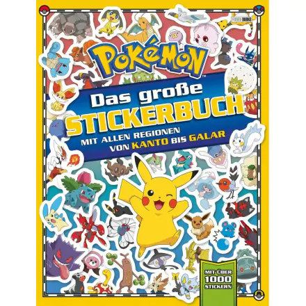 Pokémon Book Das große Stickerbuch mit allen Regionen von Kanto bis Galar Német nyelvű termékfotó