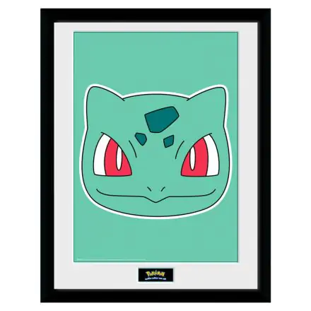 Pokemon Bulbasaur Face bekeretezett poszter termékfotó