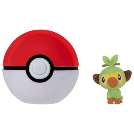 Pokémon Clip 'n' Go akciófigura Wave 21 Grookey & Poké Ball termékfotó