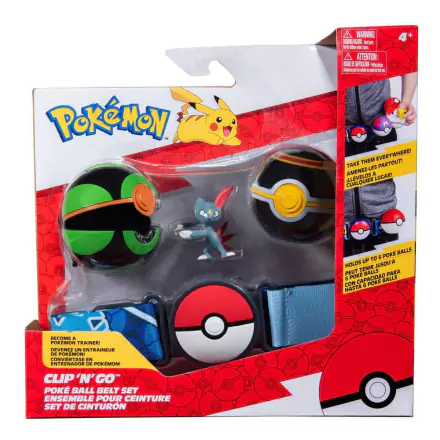 Pokémon Clip'n'Go Poké Ball Belt Set Dusk Ball, Luxury Ball & Sneasel termékfotó
