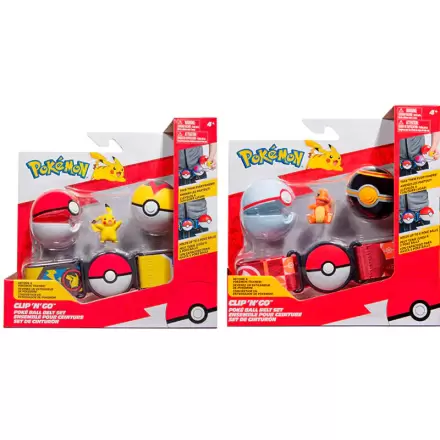 Pokémon Clip'n'Go Poké Gürtel Set Pokéball, Levelball & Pikachu termékfotója