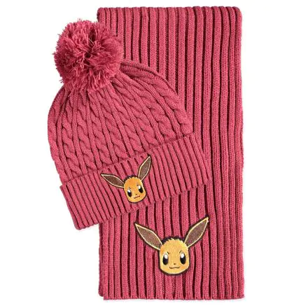 Pokemon Eevee kötött sapka és sál csomag termékfotó