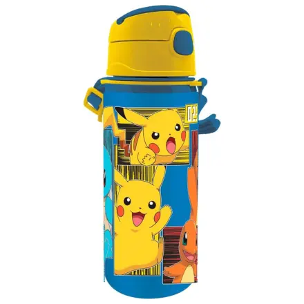Pokémon Electric alumínium szívószálas kulacs akasztóval 600 ml termékfotó