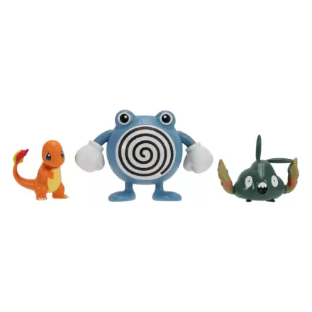 Pokémon First Partner Battle 3 db-os figura csomag Charmander, Trubbish & Poliwhirl termékfotó