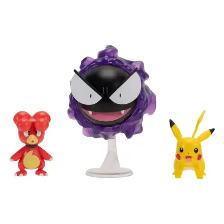 Pokémon First Partner Battle 3 db-os figura csomag Magby, Pikachu & Gastly termékfotó