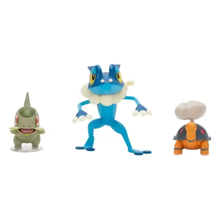 Pokémon First Partner Battle 3 db-os figura csomag Torkoal, Axew & Frogadier termékfotó