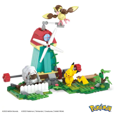 Pokémon Mega Construx Construction Set Countryside Windmill építőkészlet 15 cm termékfotója