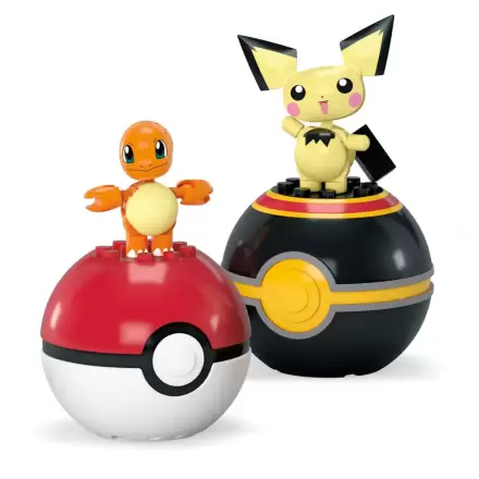 Pokémon MEGA Poké Ball Collection: Charmander & Pichu építőkészlet termékfotója