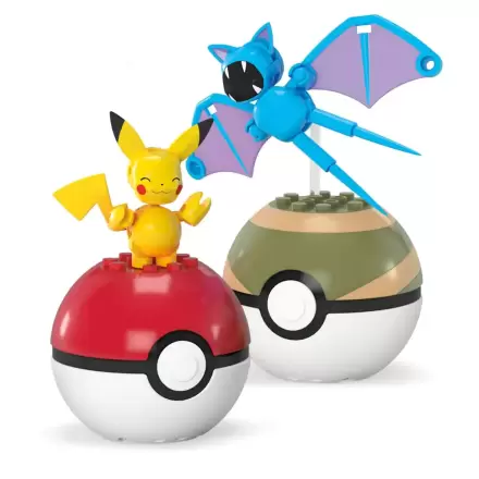 Pokémon MEGA Poké Ball Collection: Pikachu & Zubat építőkészlet termékfotója