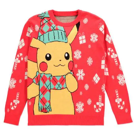 Pokemon Pikachu karácsonyi kötött pulóver termékfotó