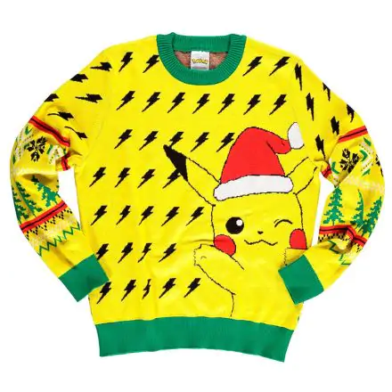 Pokemon Pikachu karácsonyi kötött pulóver termékfotó
