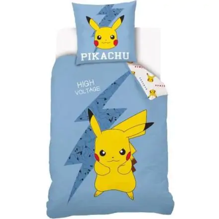 Pokemon Pikachu prémium pamut ágyneműhuzat egyszemélyes ágyra 90cm termékfotó