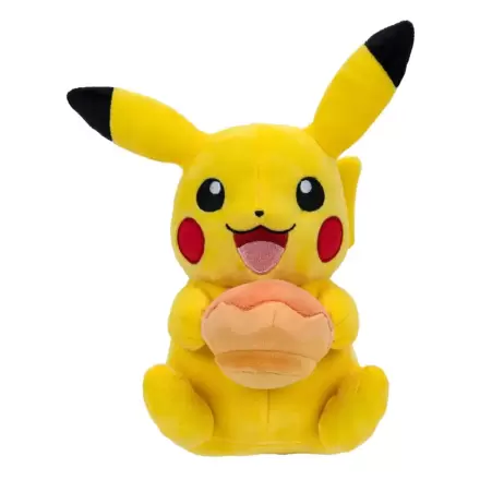 Pokémon Pikachu with Pecha Poké Puff (Orange) Accy plüss figura 20 cm termékfotó
