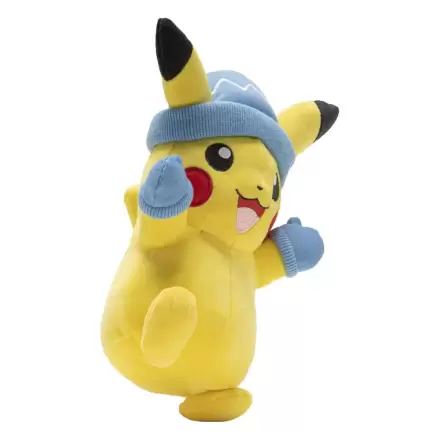 Pokémon Pikachu with Winter Hat and Mittens plüss figura 20 cm termékfotó