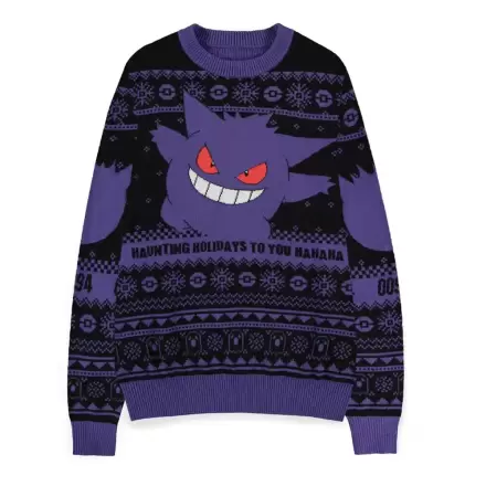 Pokémon Gengar karácsonyi pulóver termékfotója