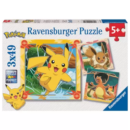 Pokemon puzzle 3x39db-os termékfotó