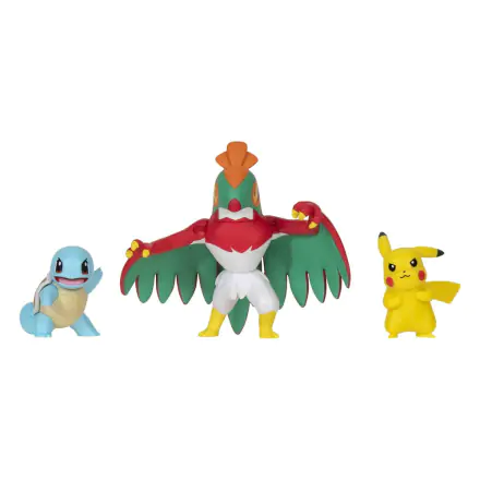 Pokémon Select Battle Pikachu, Squirtle, Hawlucha figura 7,5 cm termékfotó