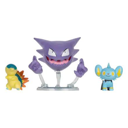 Pokémon Select Battle Shinx, Cyndaquil, Haunter figura 7,5 cm termékfotó