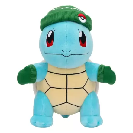 Pokémon Squirtle with Greenhat and Mittens plüss figura 20 cm termékfotója