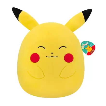 Pokémon Squishmallows Happy Pikachu plüss figura 35 cm termékfotó