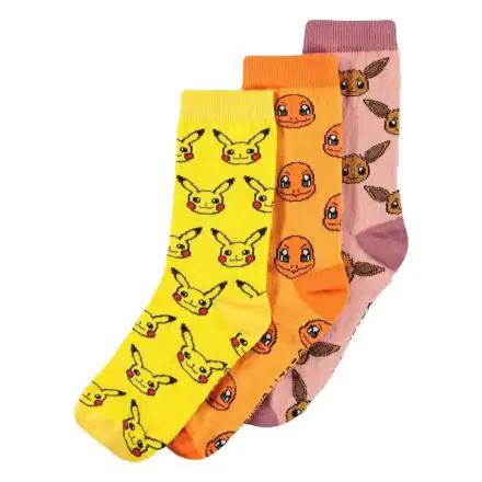 Pokémon Socks 3-Pack Three Icons 39-42 termékfotója