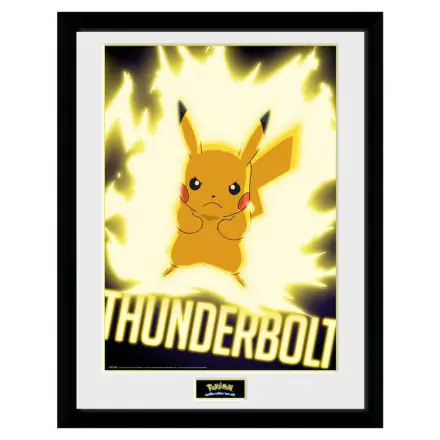 Pokemon Thunder Bolt Pikachu bekeretezett poszter termékfotó
