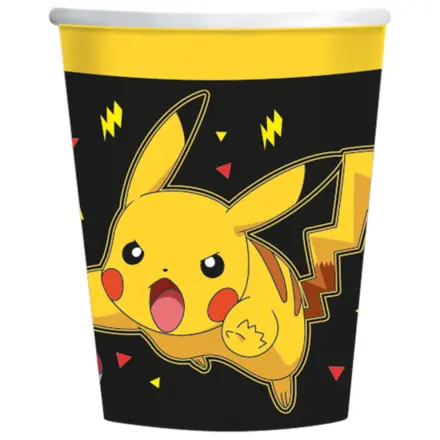 Pokémon Yellow Thunder papír pohár 8 db-os 237 ml termékfotó