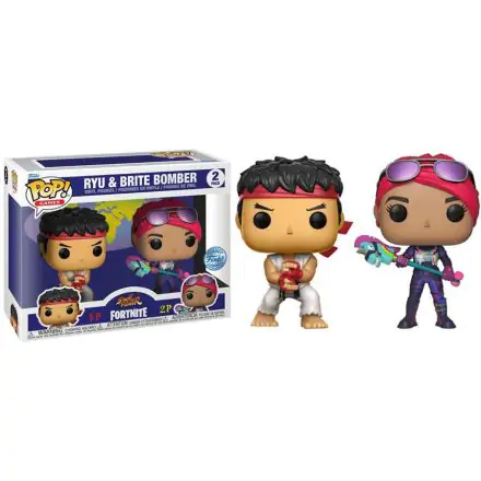 Funko POP figura Fortnite Street Fighter Ryu & Brite Bomber termékfotó