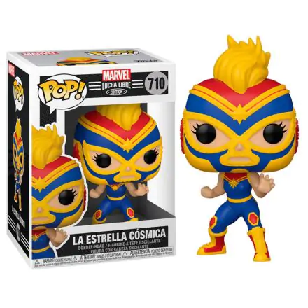 Funko POP figura Marvel Luchadores Captain Marvel La Estrella Cosmica termékfotó