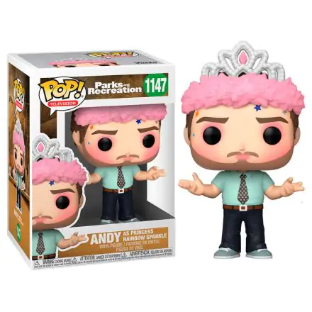Funko POP figura Parks and Rec Andy as Princess Rainbow Sparkle termékfotó