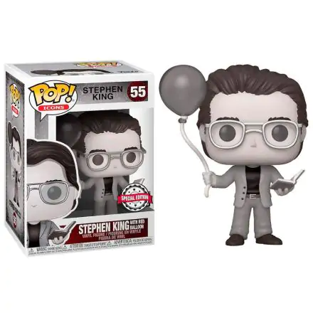 Funko POP figura Stephen King with Red Balloon Black and White Special Edition termékfotó