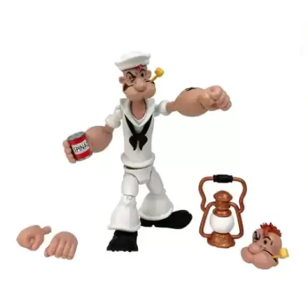 Popeye Action Figure Wave 02 Popeye White Sailor Suit termékfotója