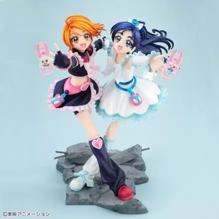 Pretty Cure PVC Statue Cure Black & Cure White 22 cm termékfotója