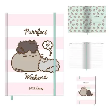 Pusheen 2024 Purrfect Weekend keményfedeles füzet termékfotó