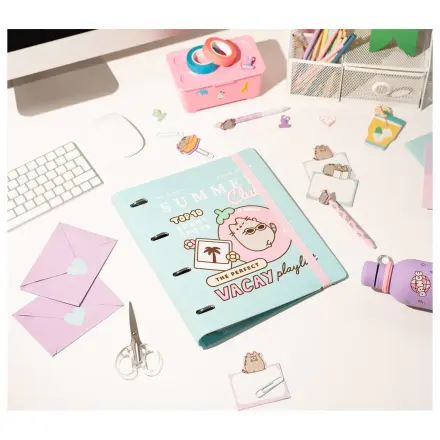 Pusheen 4 gyűrűs karton irattartó mappa termékfotó