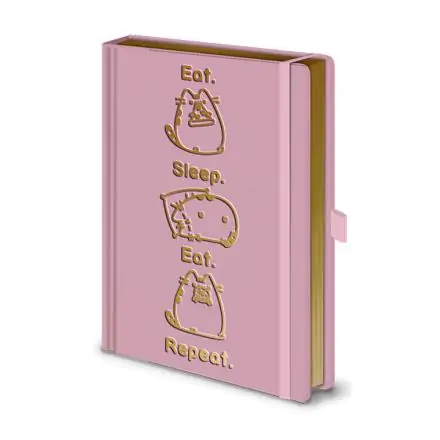 Pusheen Eat. Sleep. Eat. Repeat. prémium jegyzetfüzet A5 termékfotó