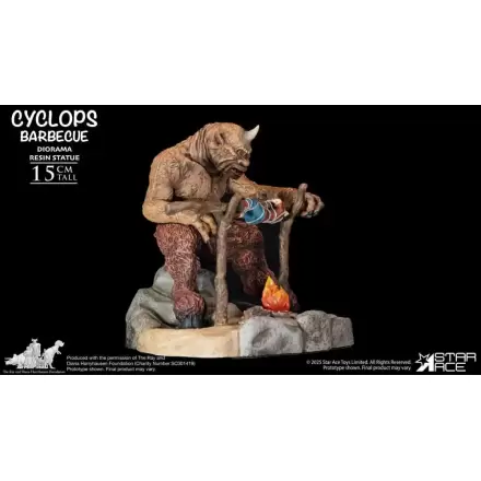 Ray Harryhausen 1/8 Cyclops Barbecue Scene Diorama szobor figura 17 cm termékfotó