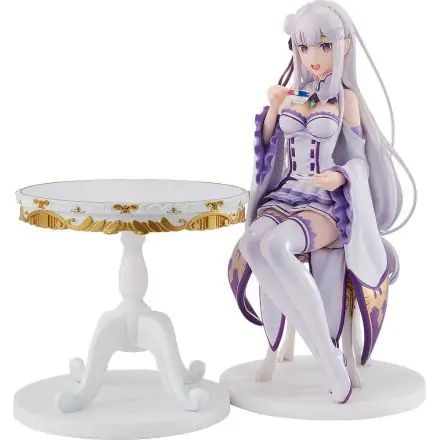 Re:ZERO -Starting Life in Another World- 1/7 Emilia Tea Party Ver. PVC szobor figura 20 cm termékfotó