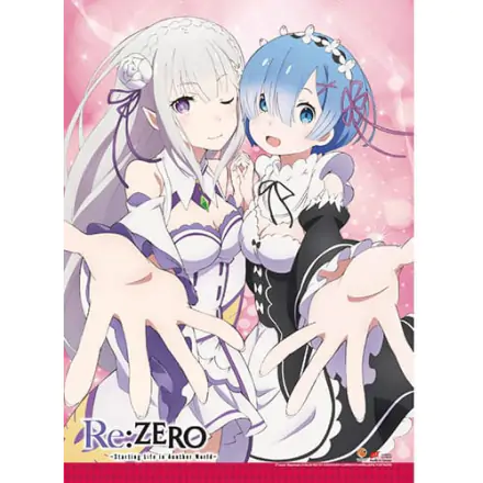 Re:Zero Starting Life in Another World Emilia & Rem fali poszter termékfotó