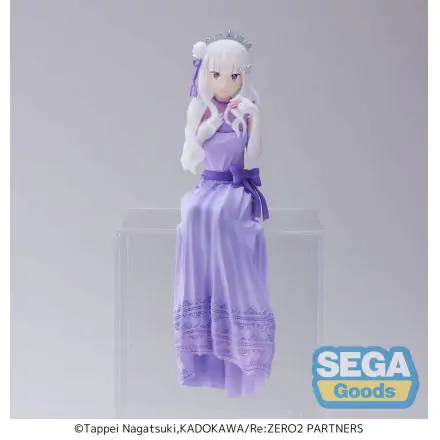 Re:Zero - Starting Life in Another World: Lost in Memories PM Perching Emilia (Dressed-Up Party) PVC szobor figura 14 cm termékfotó