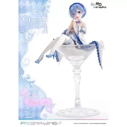 Re:Zero - Starting Life in Another World Prisma Wing 1/7 Rem Glass Edition PVC szobor figura 23 cm termékfotója