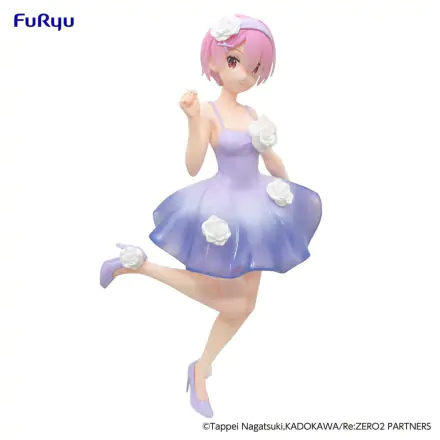 Re:Zero Trio-Try-iT Bunnies Ram Flower Dress PVC szobor figura 21 cm termékfotója