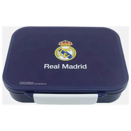 Real Madrid Blue több rekeszes uzsonnás doboz, szendvicsdoboz termékfotó